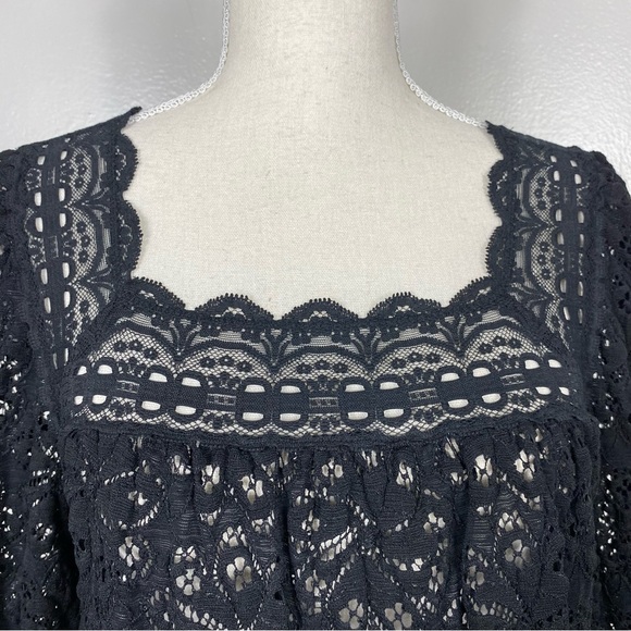 Anne Sui stretch lace eyelet mini dress Y2K 90s size Small - Picture 6 of 10